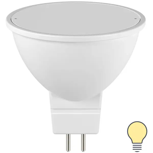 Лампа светодиодная Lexman Clear G5.3 175-250 В 6 Вт прозрачная 500 лм теплый белый свет