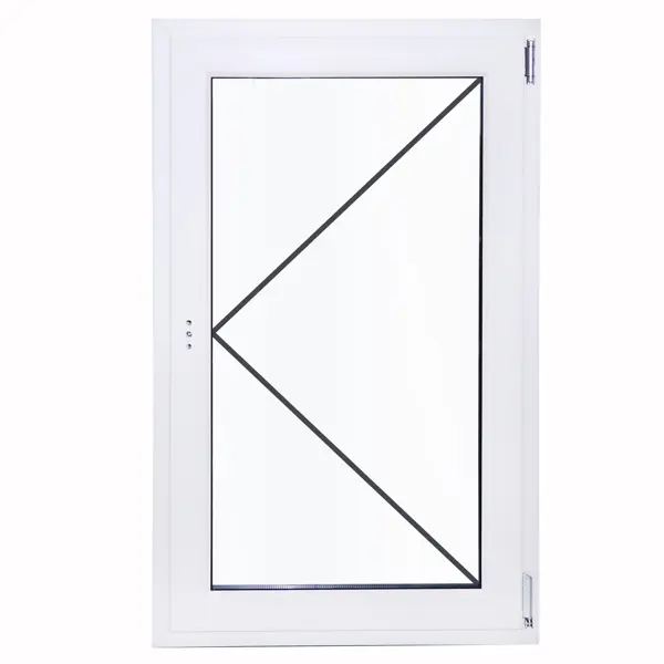 Окно пластиковое ПВХ VEKA одностворчатое 1200x600 мм (ВxШ) поворотное белый/белый
