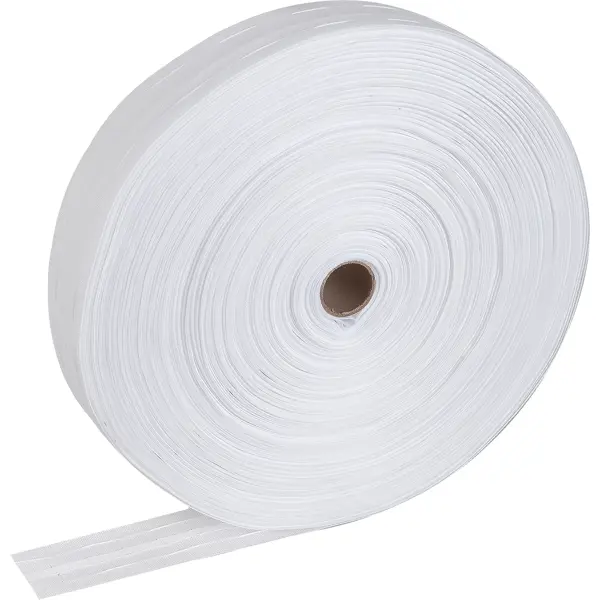 Лента шторная «Классика» матовая 40 мм цвет белый