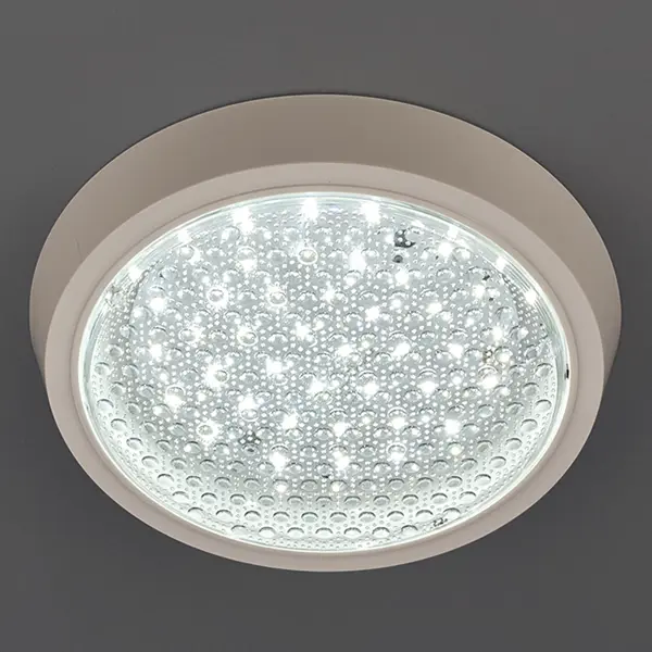 Светильник настенно-потолочный светодиодный Семь огней Лусон 15 Вт 1485 Лм 7 м?, холодный белый свет, цвет белый