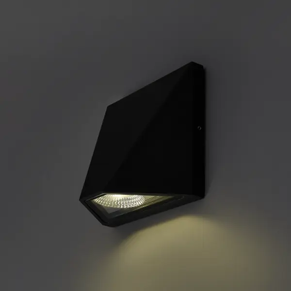 Светильник накладной Uniel S50A LED 8 Вт IP65 600 Лм, цвет черный, свет холодный