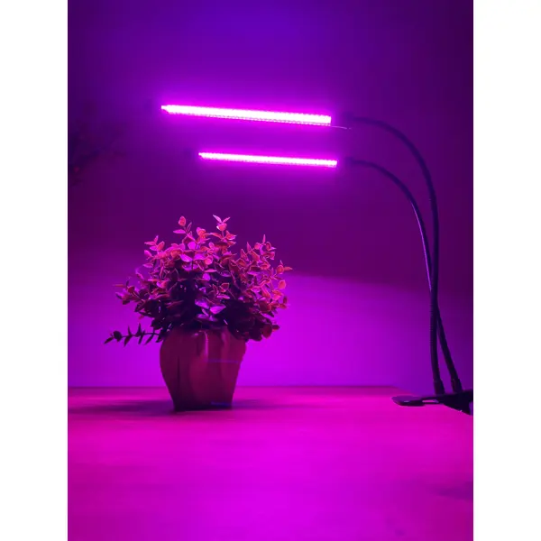 Фитосветильник светодиодный для растений P38 16 Вт IP40 прищепка с выключателем
