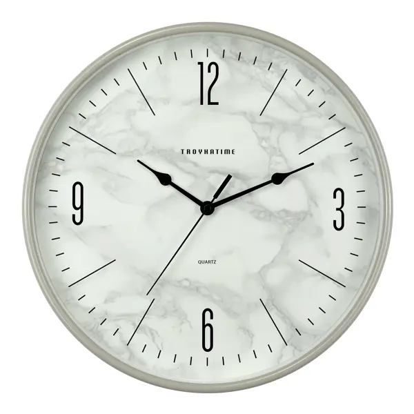Часы настенные Troykatime «Мрамор» ?30 см