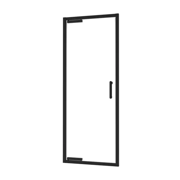 Комплект профилей и фурнитуры для распашной душевой двери Sensea Easy 90 см цвет черный