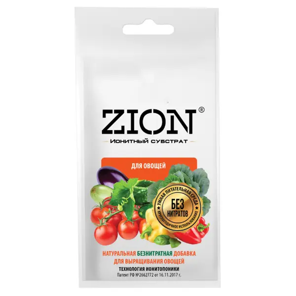 Субстрат Zion ионный для овощей 30г