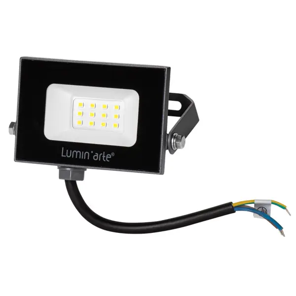 Прожектор светодиодный уличный Luminarte 10 Вт 5700K IP65 холодный белый свет