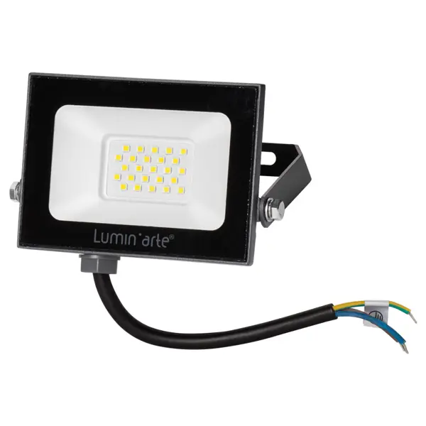 Прожектор светодиодный уличный Luminarte 20 Вт 5700K IP65 холодный белый свет