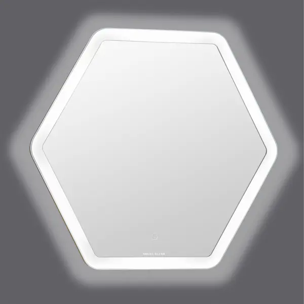 Зеркало для ванной Omega Glass Гавр SD69 с подсветкой 60x67.5 см прямоугольное