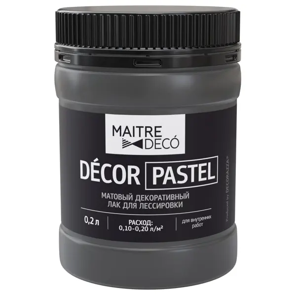 Лак матовый Maitre Deco D?cor Pastel 0.2 л цвет серый