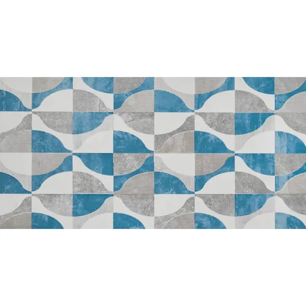 Вставка настенная Axima Эльба D2 25x50 см матовая цвет геометрия