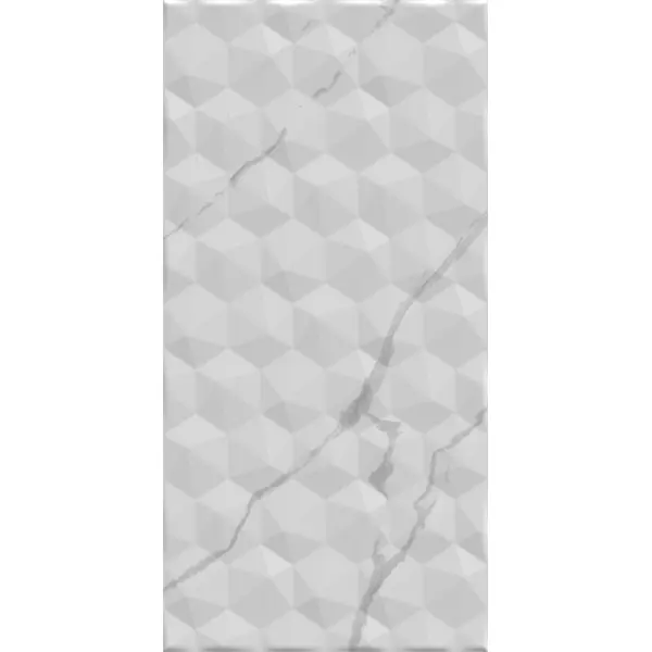 Плитка настенная Axima Монако Рельеф 25x50 см 1.25 м? матовая цвет белый