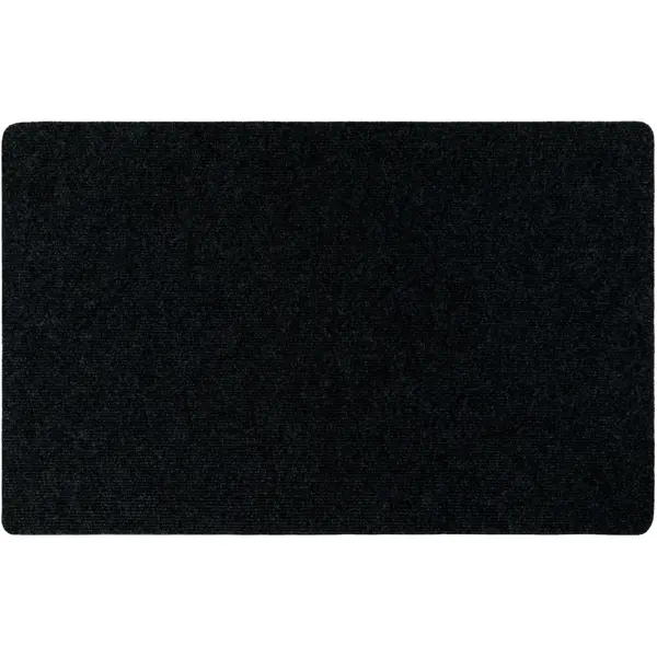 Коврик полипропилен Технолайн Флорт офис 49x80 см цвет черный
