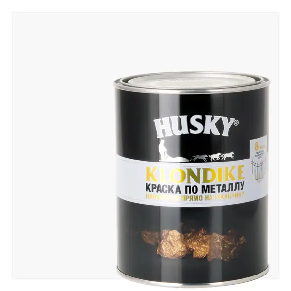 Краска по металлу Husky Klondike матовая цвет белый 0.9 л RAL 9003