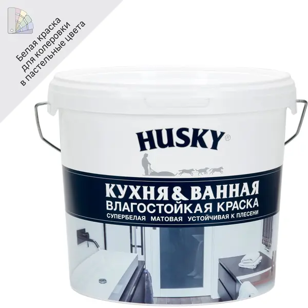 Краска для кухонь и ванных комнат Husky 5 л