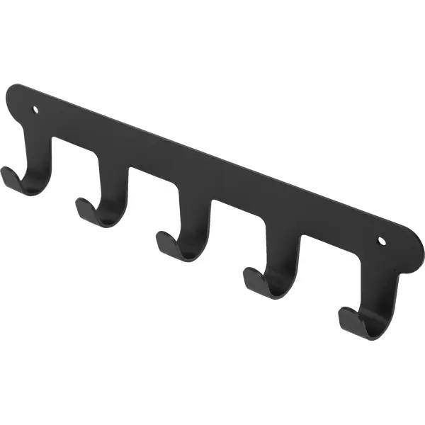 Планка Fixsen Practica 5 крючков сталь цвет черный