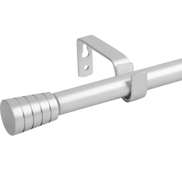 Карниз однорядный Pommel 160-300 см металл цвет серебро