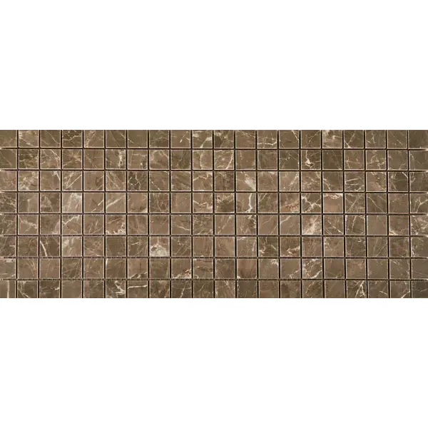 Декор настенный Kerama Marazzi Фоджа 20x50 см глянцевый цвет коричневый мозаика