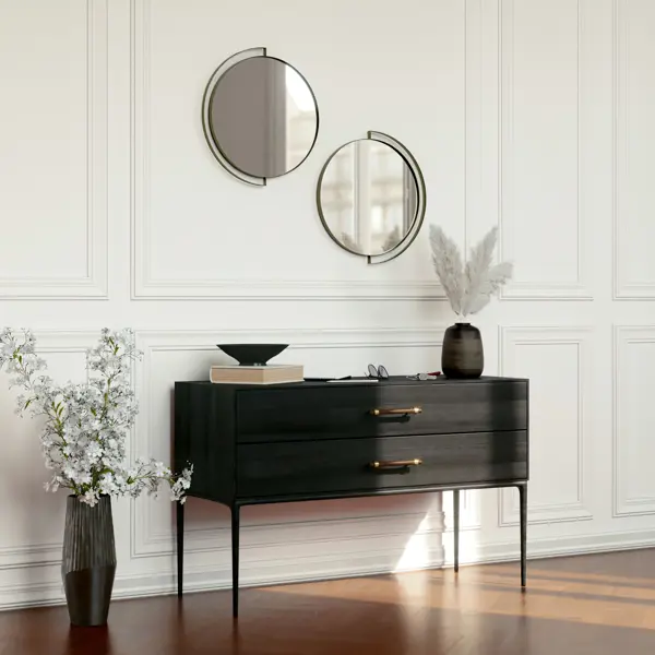 Зеркало декоративное Inspire Elipse, 46 см, цвет золотистый