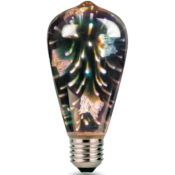 Лампа светодиодная Gauss Filament ST64 Е27 4 Вт Butterfly-3D