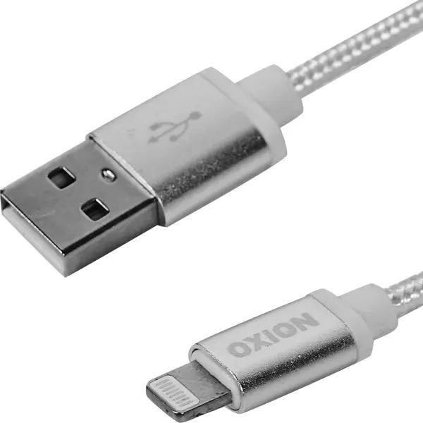 Кабель Oxion USB-Lightning 1.3 м 2 A цвет белый