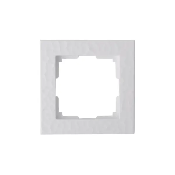 Рамка для розеток и выключателей Werkel Hammer W0012401 1 пост цвет белый