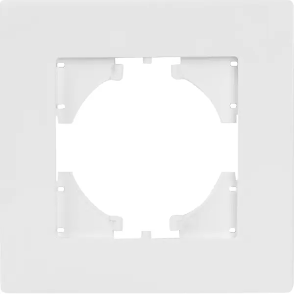 Рамка для розеток и выключателей Gusi Electric City 1 пост цвет белый