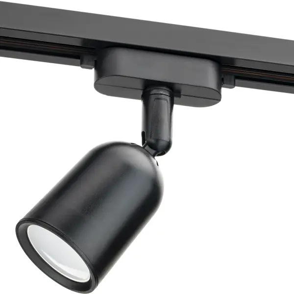 Трековый светильник спот поворотный Ritter Artline 55x87мм под лампу GU10 до 2.6м? пластик цвет чёрный