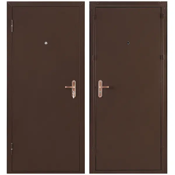 Дверь входная металлическая Профи Pro 206x96 см. левая антик медь