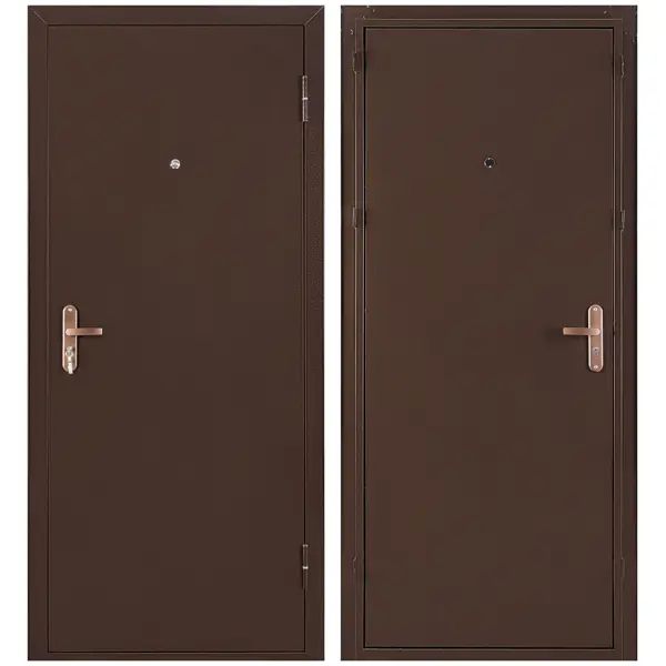 Дверь входная металлическая Профи Pro 206x86 см. правая антик медь