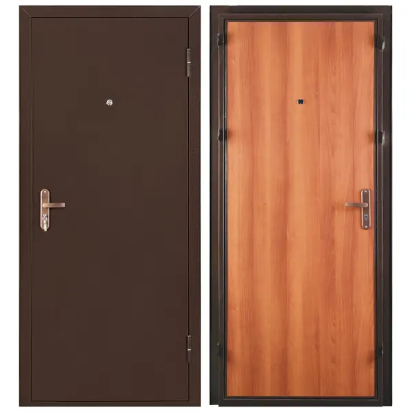 Дверь входная металлическая Спец Pro 206x86 см. правая итальянский орех