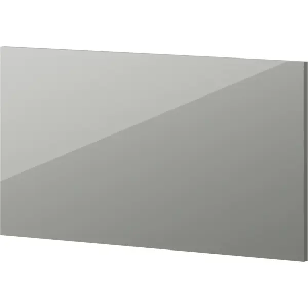 Фасад для кухонного ящика Аша грей 39.7x12.5 см Delinia ID ЛДСП цвет светло-серый