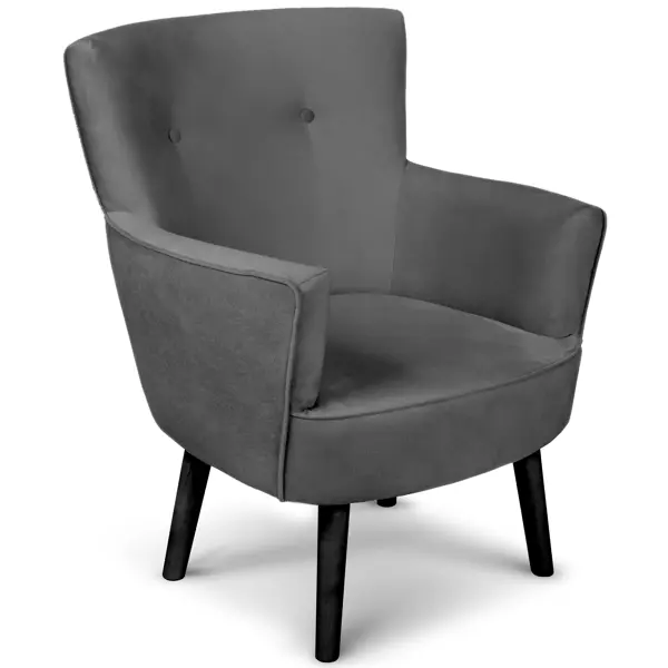 Кресло полиэстер Seasons Вилли 77x86x76 см цвет серый