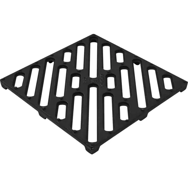 Решетка к дождеприемнику Gidrolica Point 28.5x28.5x2.1 см цвет черный