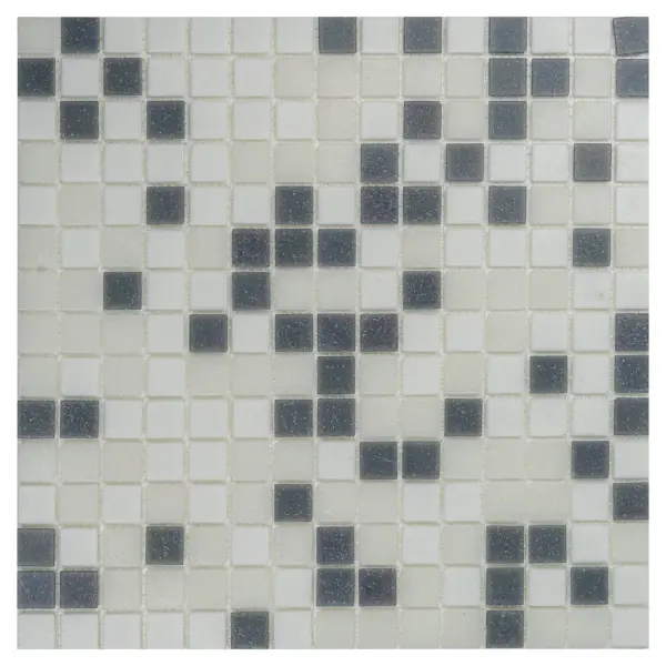 Мозаика стеклянная Artens Mix 32.7x32.7 см цвет бело-серый, 20 шт.