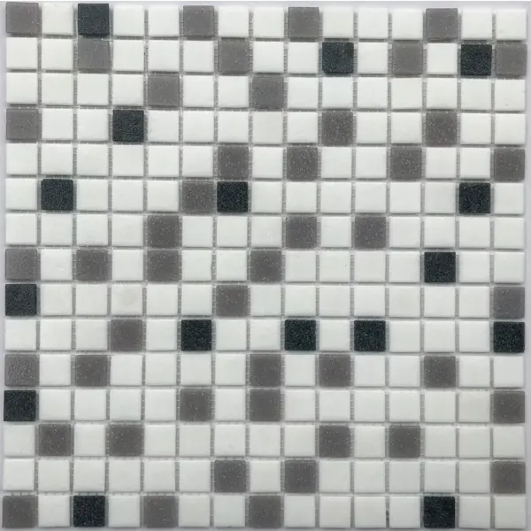 Мозаика стеклянная Artens Mix 32.7x32.7 см цвет черно-серый, 20 шт.