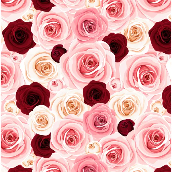Упаковочная бумага «Розы для любимой» 100x70 см