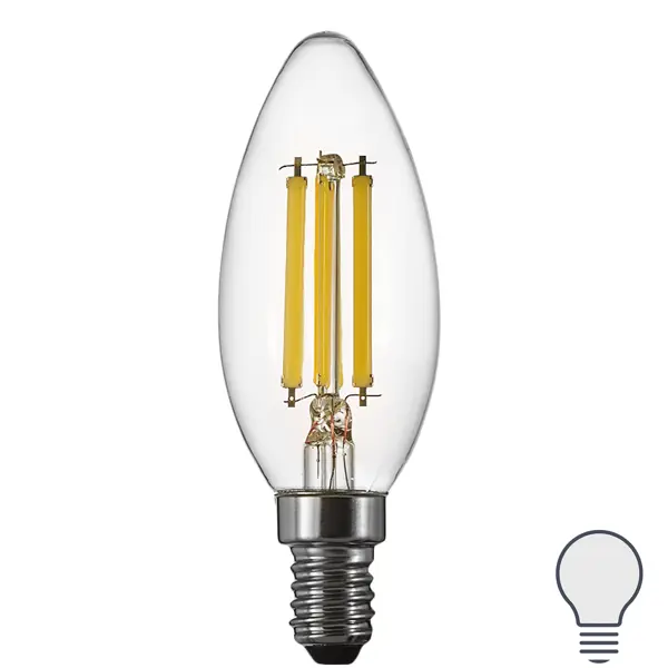 Лампа светодиодная Osram В E14 220/240 В 6 Вт свеча 806 лм нейтральный белый свет