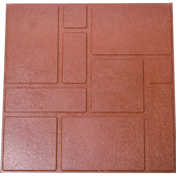Плитка тротуарная полимерпесчаная 330x330x20 мм цвет красный