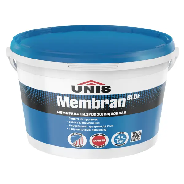 Гидроизоляция Unis Blue Membran 4 кг