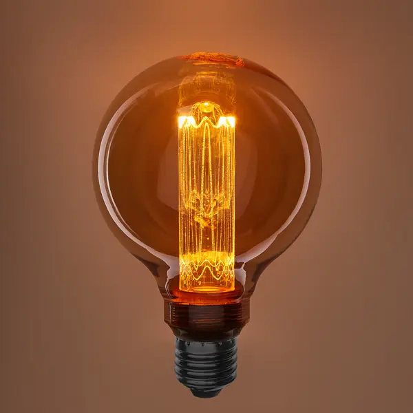 Лампа светодиодная Онлайт G95-4-230-1.8K-E27-PMMA E27 220-240 В 4 Вт шар 200 Лм теплый белый свет
