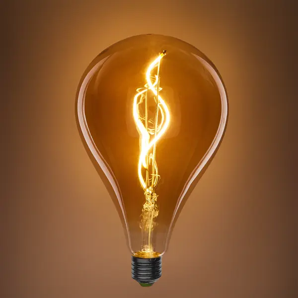 Лампа светодиодная Онлайт PS125-4-230-2.7K-E27 E27 220-240 В 4 Вт декоративная 240 Лм теплый белый свет