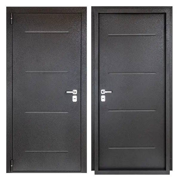 Дверь входная металлическая Порта 98x205 см левая букле графит