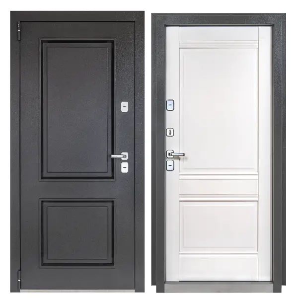 Дверь входная металлическая Порта Т-4 88x205 см левая белая