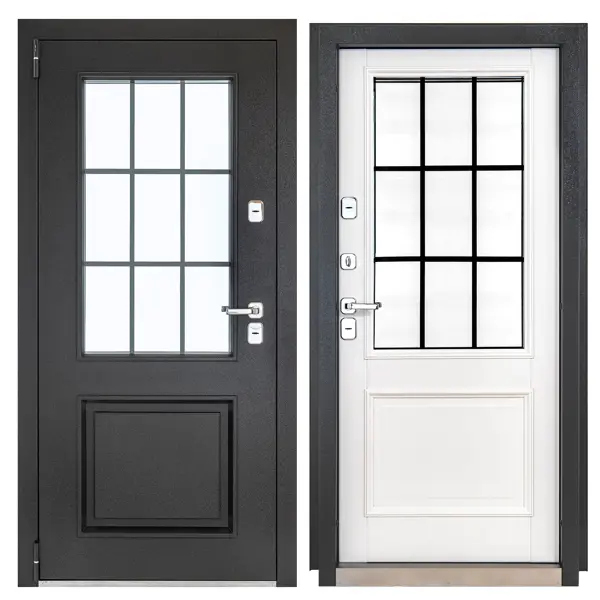 Дверь входная металлическая Порта 88x205 см левая белая
