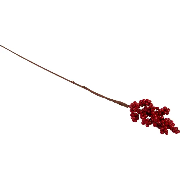Штекер декоративный Ягоды пластик красный 10x60 см