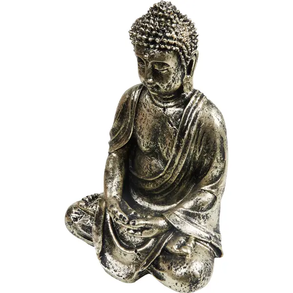 Фигура Будда винтажное золото гипс