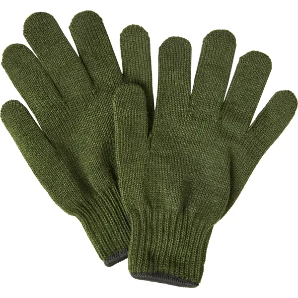 Перчатки для зимних садовых работ акриловые размер 10 цвет зеленый