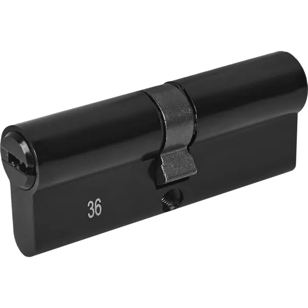 Цилиндр для замка с ключом 40x40 мм цвет черный