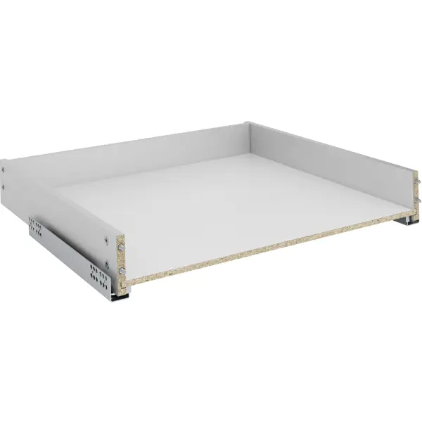 Выдвижной ящик для шкафа с мягким закрыванием 55.2x51.1x8.1 см ЛДСП цвет серый