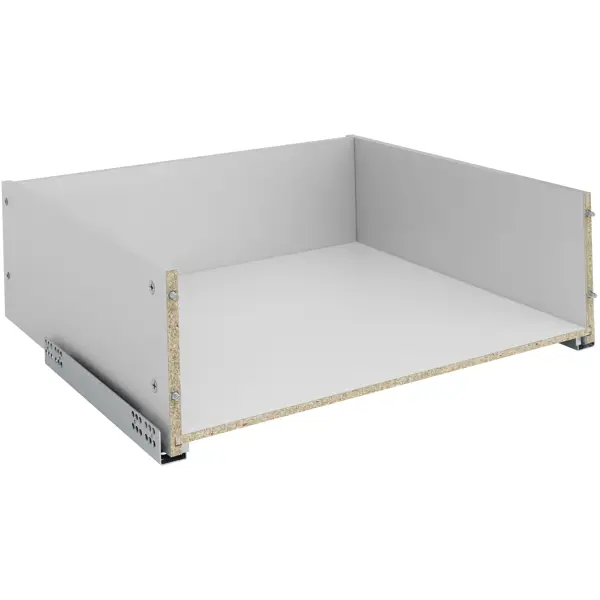 Выдвижной ящик для шкафа с мягким закрыванием 55.2x51.1x17.7 см ЛДСП цвет серый